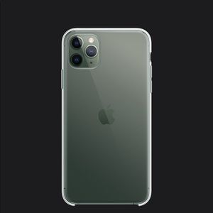 Apple clear case with black pop socket!